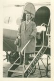 Le Bourget- Paris - Canudas baixant de l'avio d'air France 20-09-1934