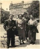 Jean Batten i Josep Canudas Plaça Catalunya 1936